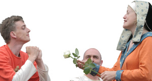 Give the knight a rose!